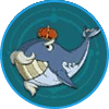 Prince of whales' in-game icon in ni no kuni: crossworlds.