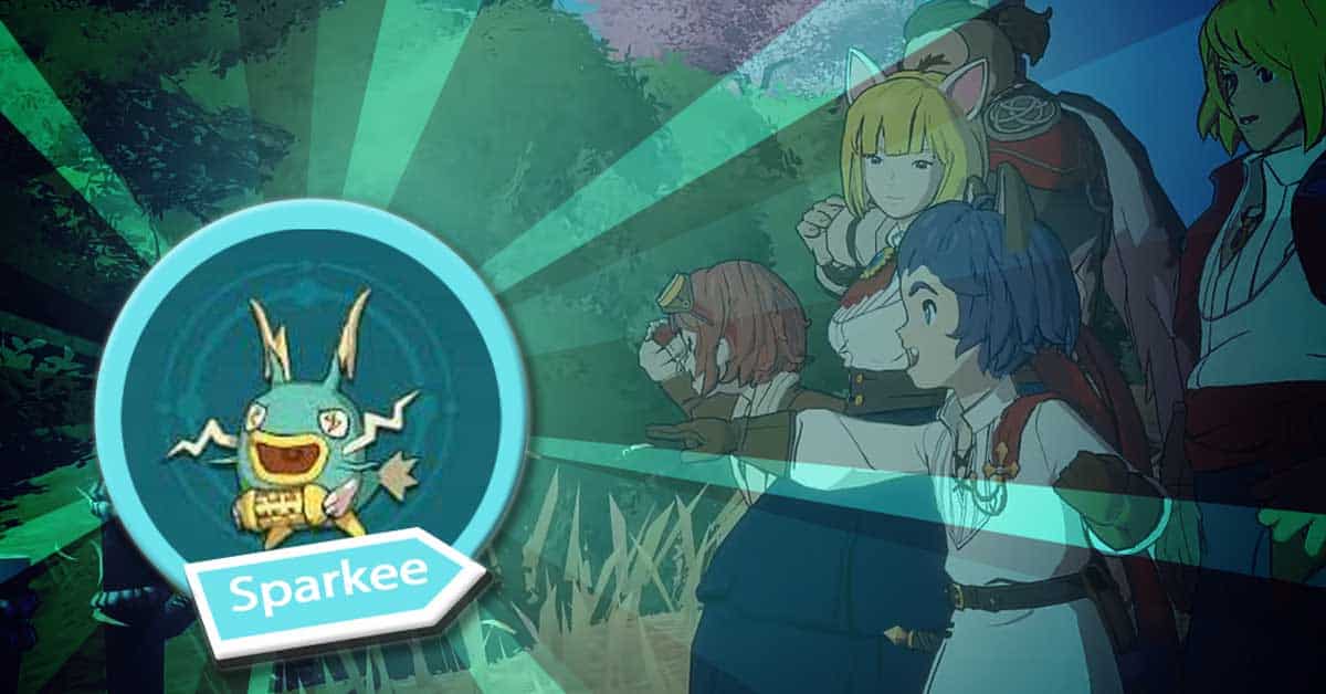 Sparkee's graphic art depicting getting the familiar in ni no kuni: worlds.