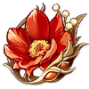 Lavawalker's resolution flower artifact icon.